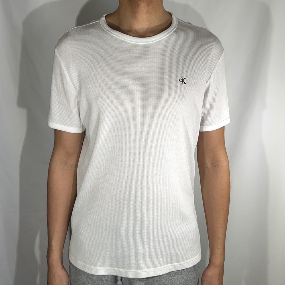 Men’s XL White Calvin Klein SS Thermal